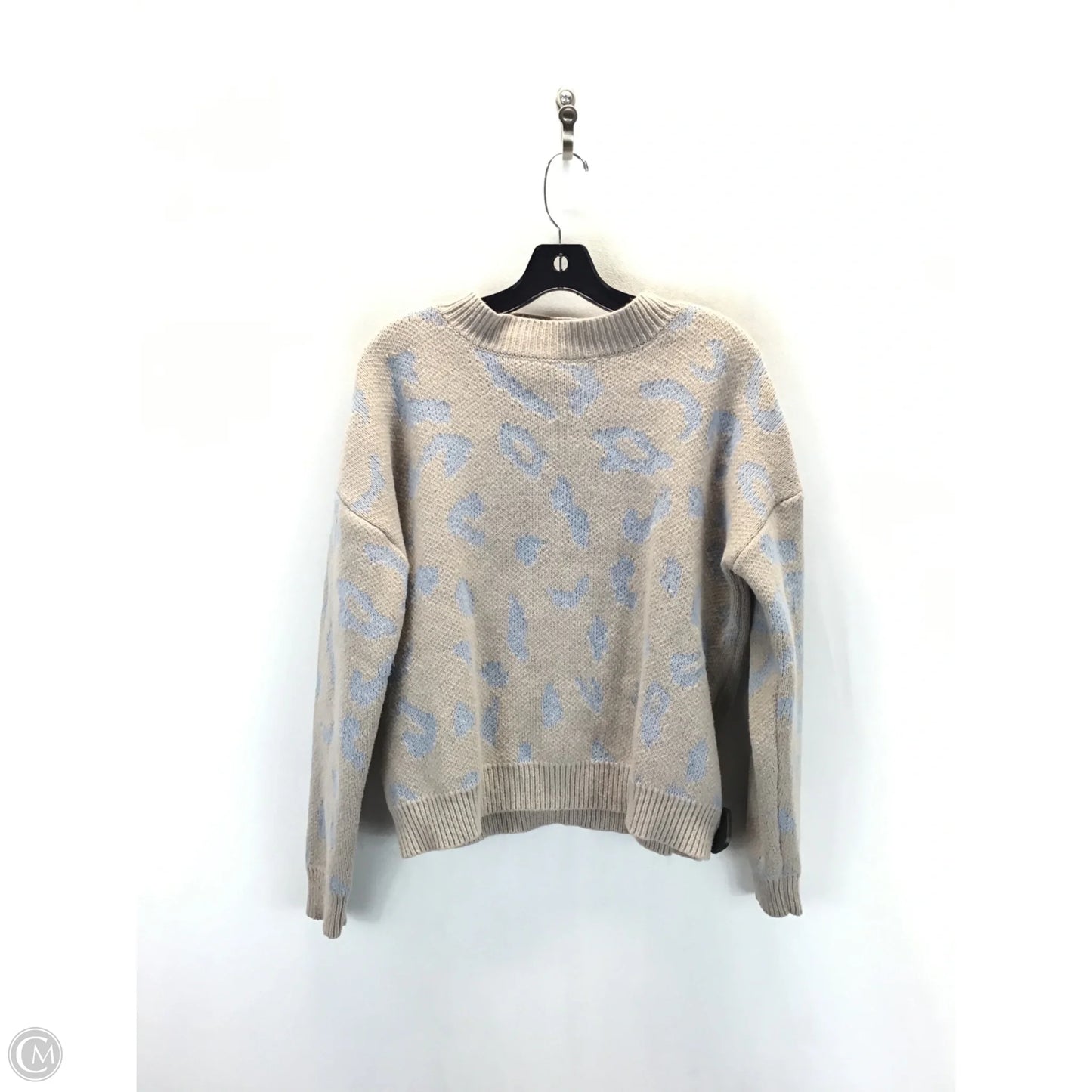 Sweater By Shein In Blue & Tan, Size: L