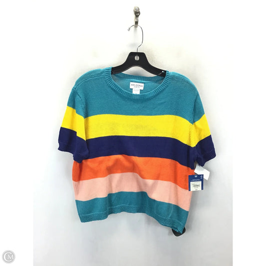 Sweater Short Sleeve By Clothes Mentor In Multi-colored, Size: Xxl