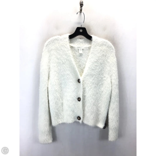 Cardigan By H&m In White, Size: Xs
