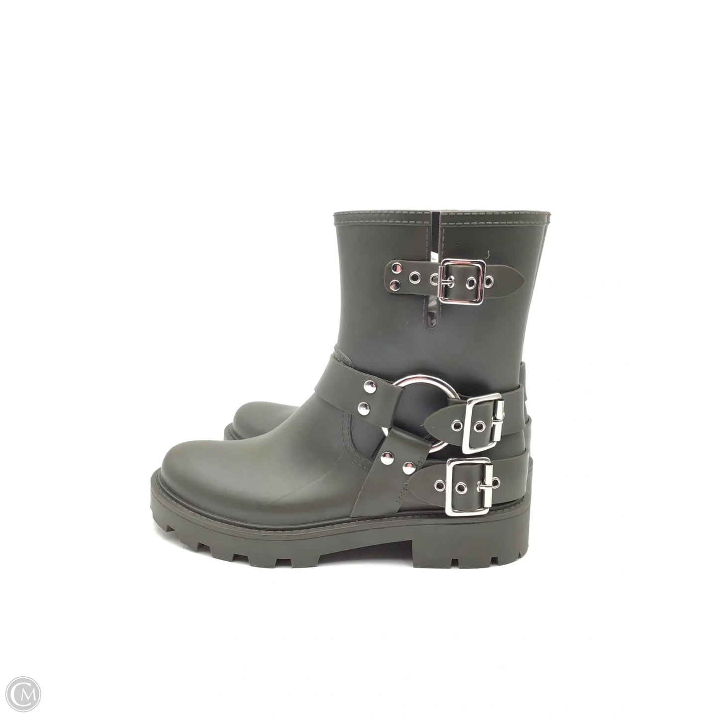 Boots Rain By Jeffrey Campbell In Green, Size: 10