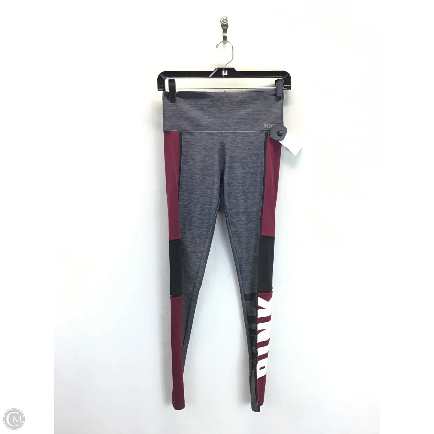Athletic Leggings By Pink In Grey, Size: Xs