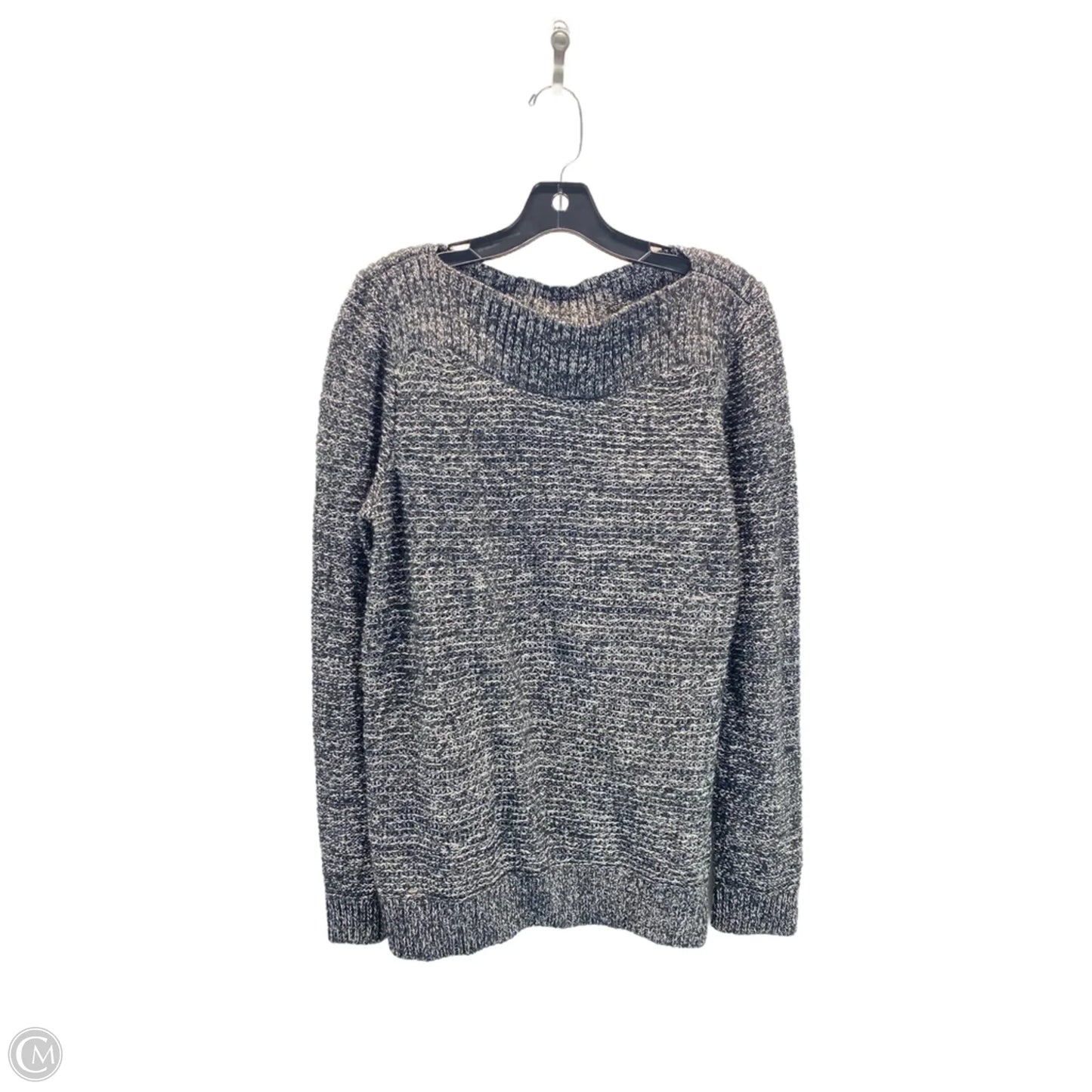 Sweater By Croft And Barrow In Black & Grey, Size: L