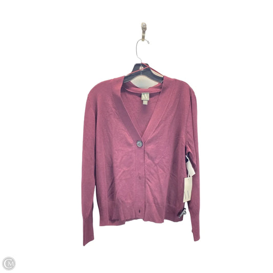 Cardigan By Worthington In Maroon, Size: Xl