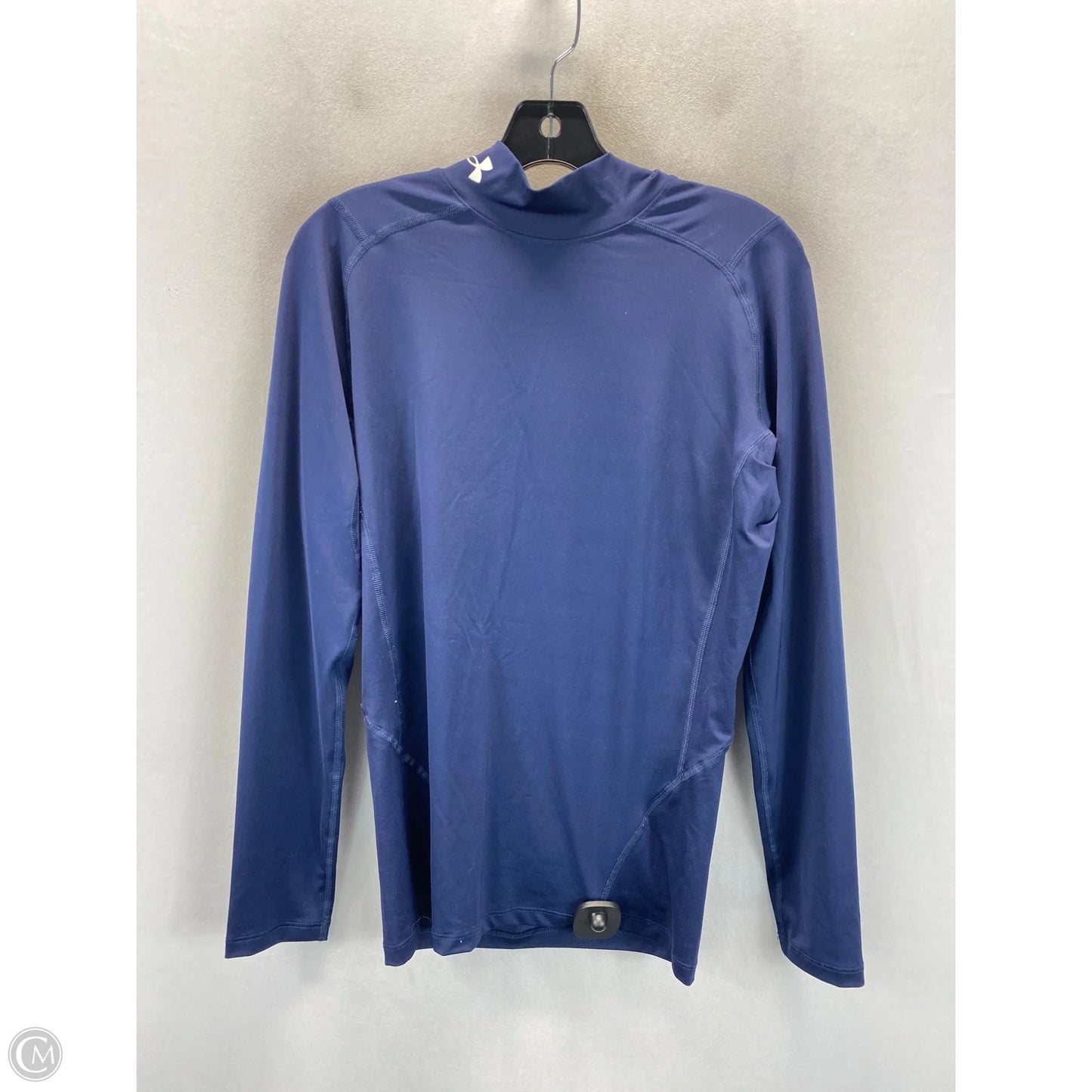 Athletic Top Long Sleeve Crewneck By Under Armour In Blue, Size: L