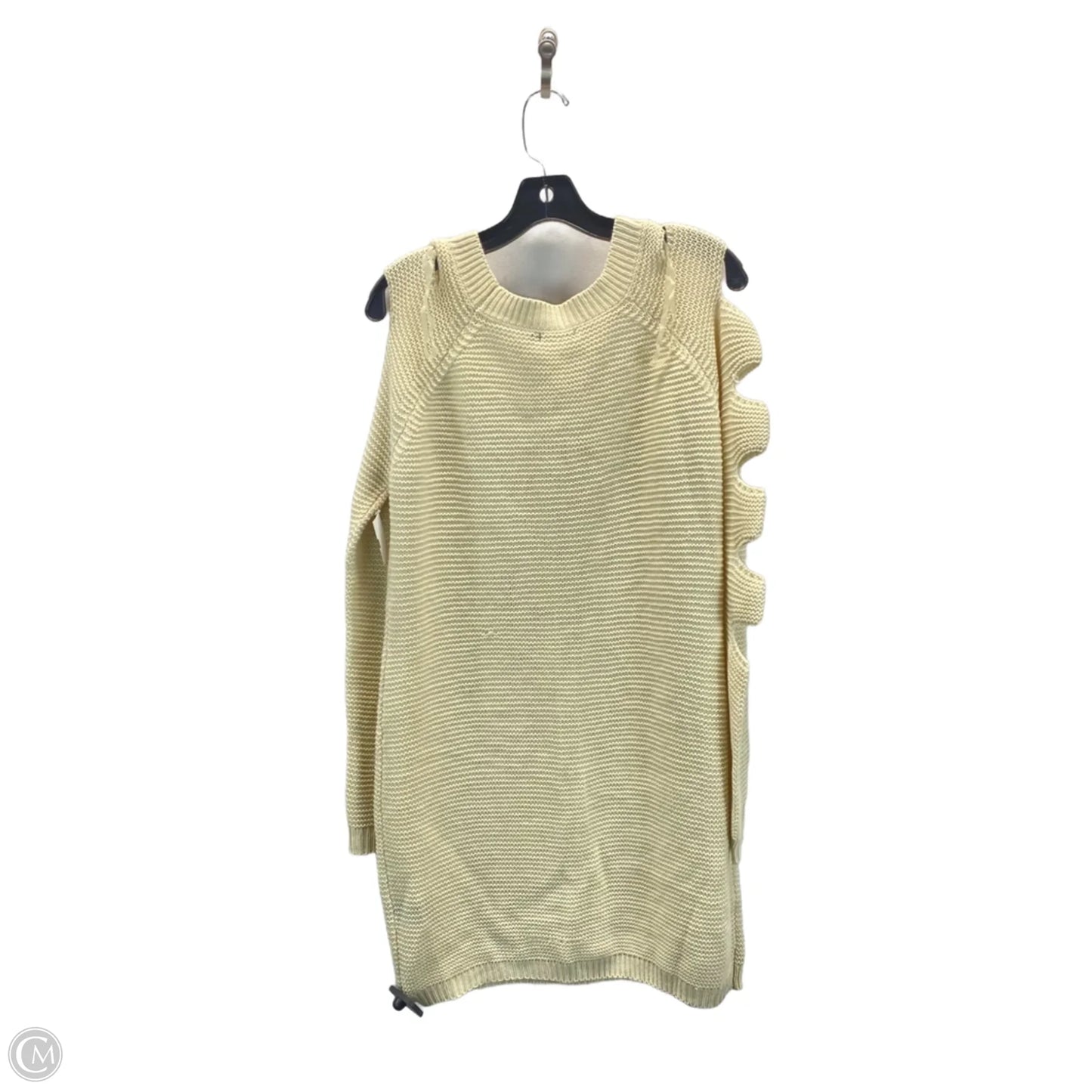 Sweater By Solutions In Beige, Size: L