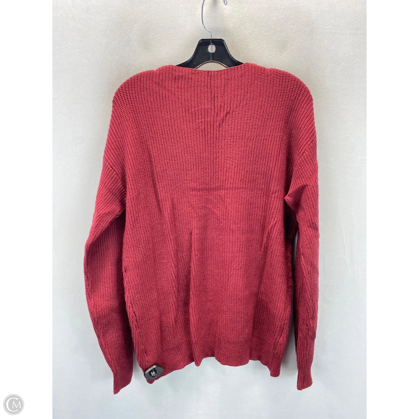 Sweater By Clothes Mentor In Red, Size: L