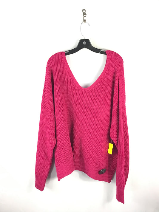 Sweater By Ashley Stewart In Wine, Size: 22