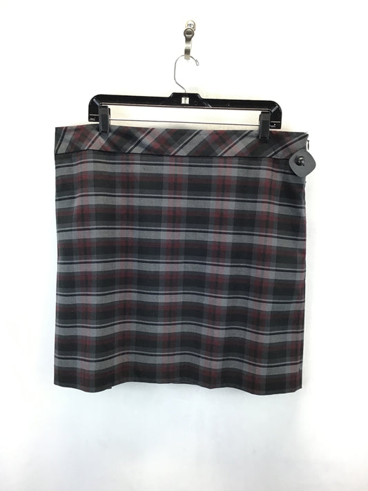 Skirt Midi By Loft In Plaid Pattern, Size: 16