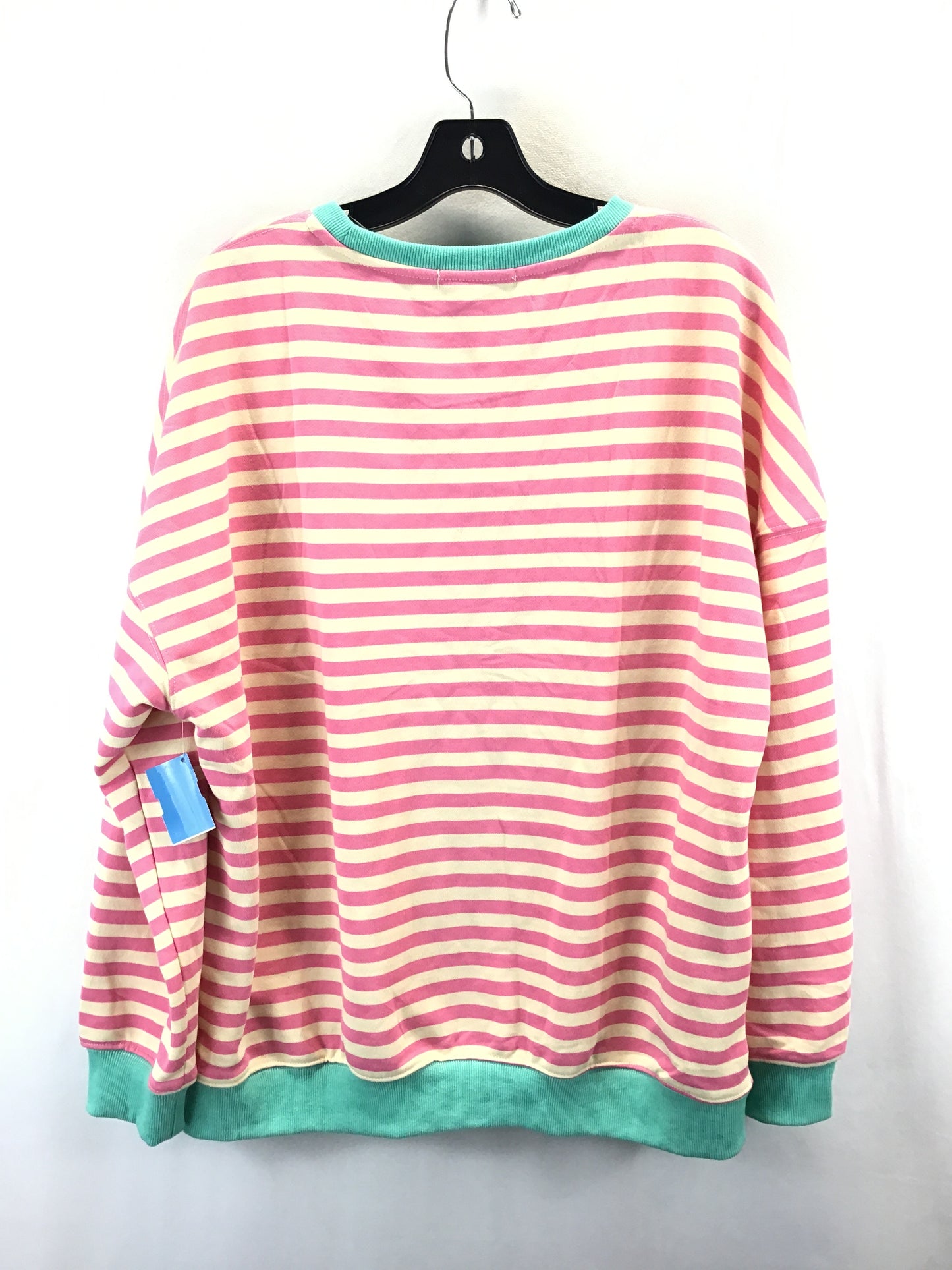 Sweatshirt Collar By Clothes Mentor In Striped Pattern, Size: M