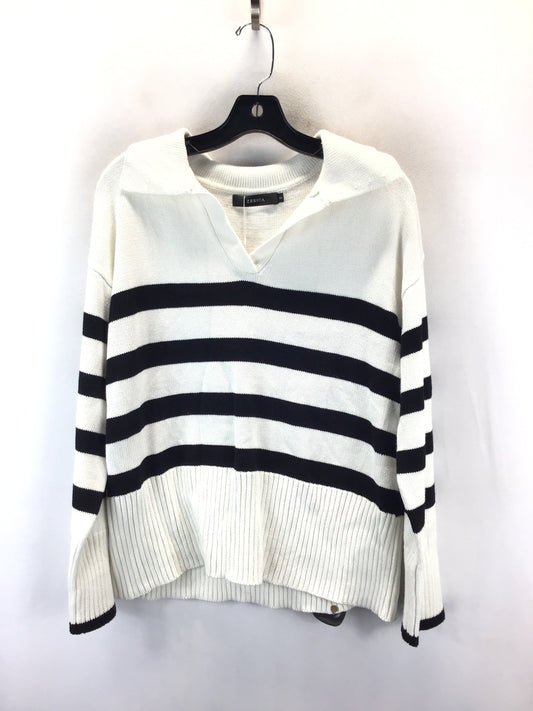 Sweater By Clothes Mentor In Striped Pattern, Size: S