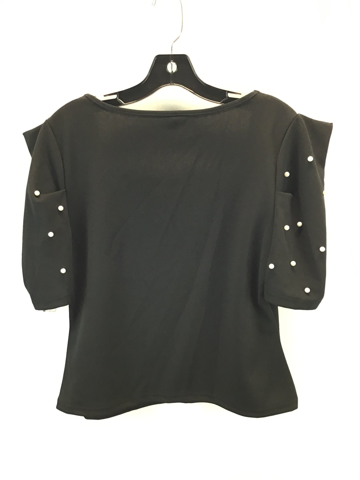 Top Short Sleeve By Shein In Black, Size: 1x