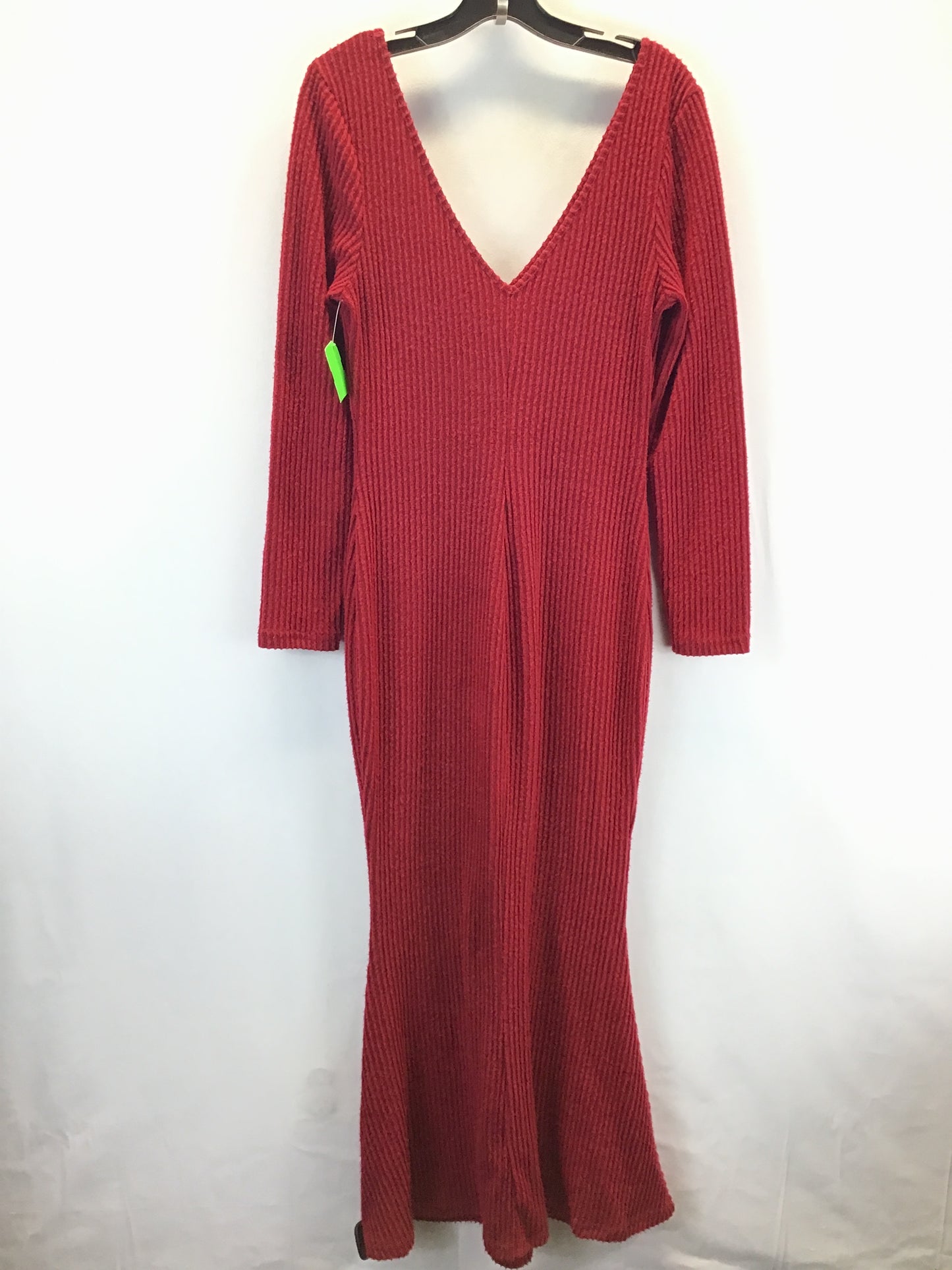 Dress Casual Maxi By Shein In Red, Size: L