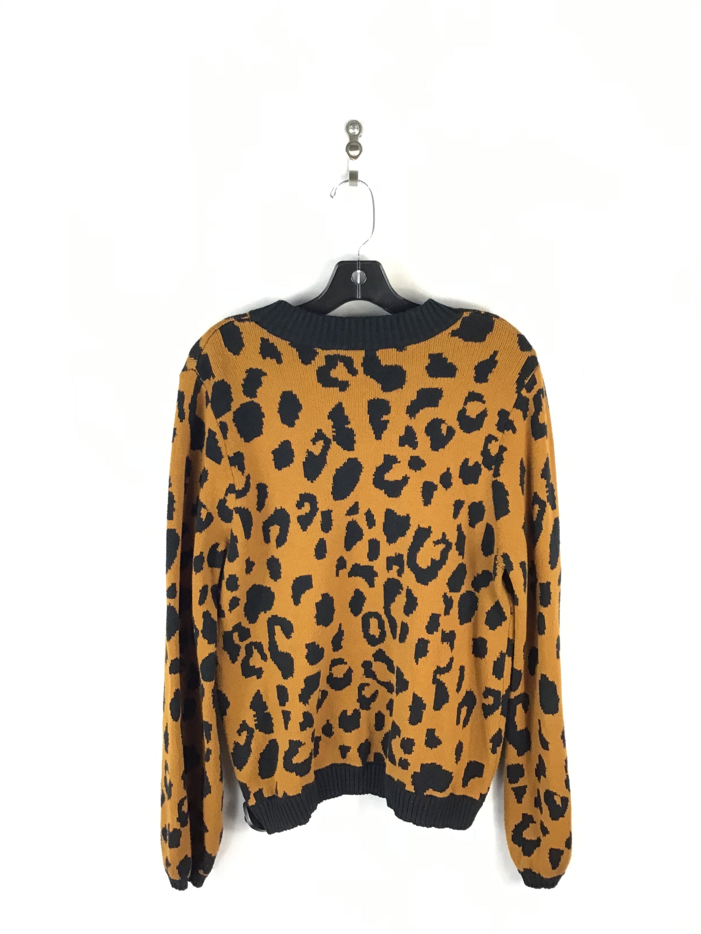 Sweater By Who What Wear In Leopard Print, Size: L