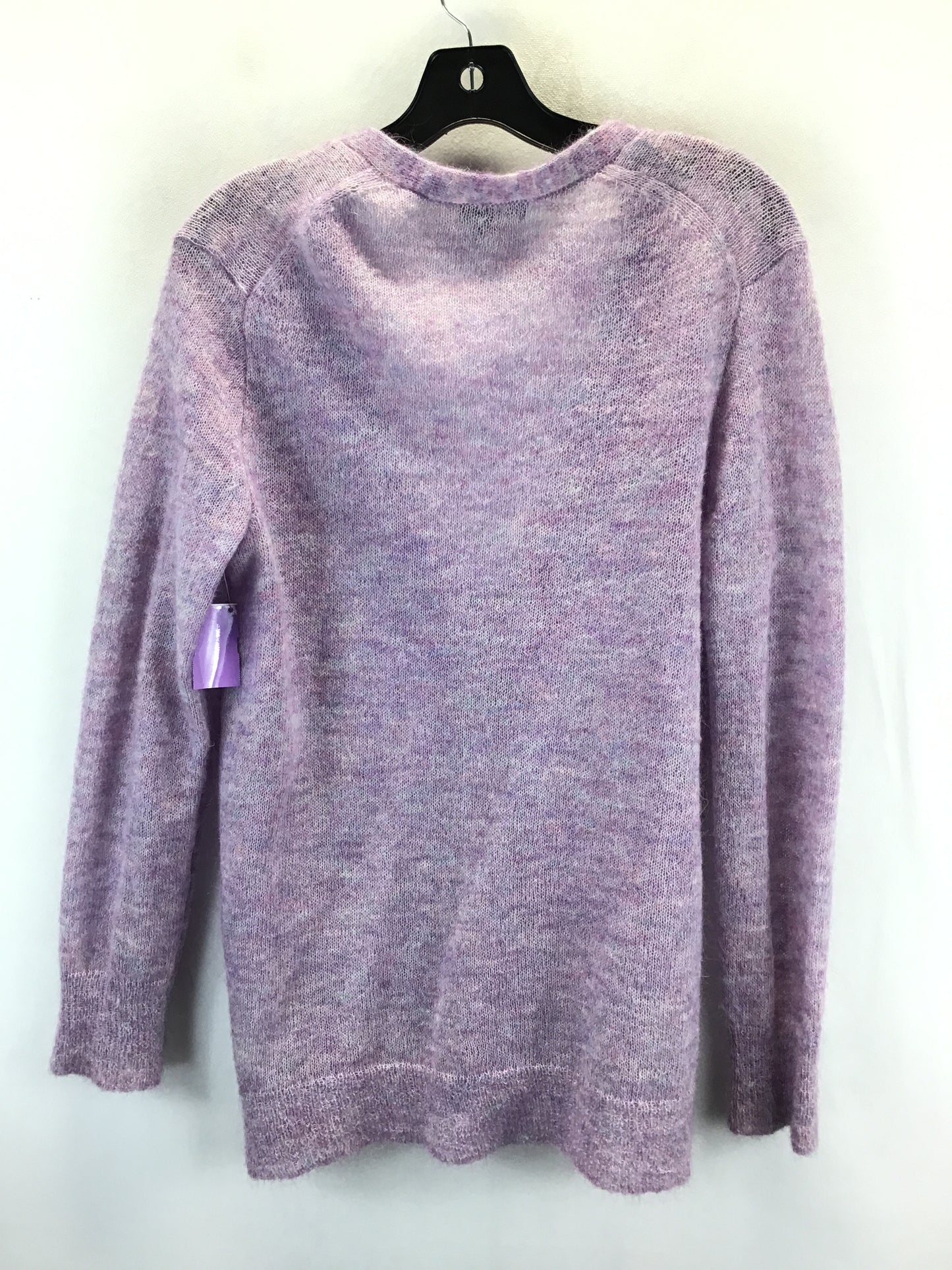 Sweater Cardigan By J. Crew In Purple, Size: M