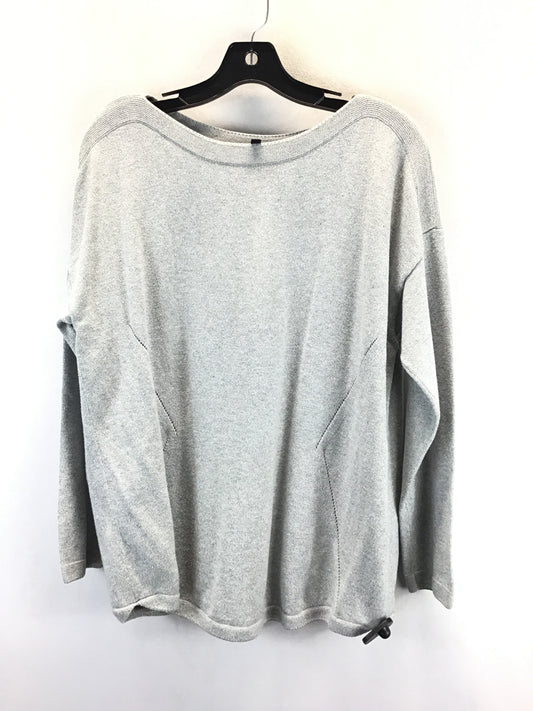 Sweatshirt Collar By Talbots In Grey, Size: 1x