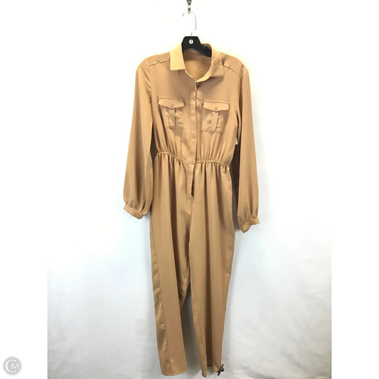 Jumpsuit By Clothes Mentor In Tan, Size: S