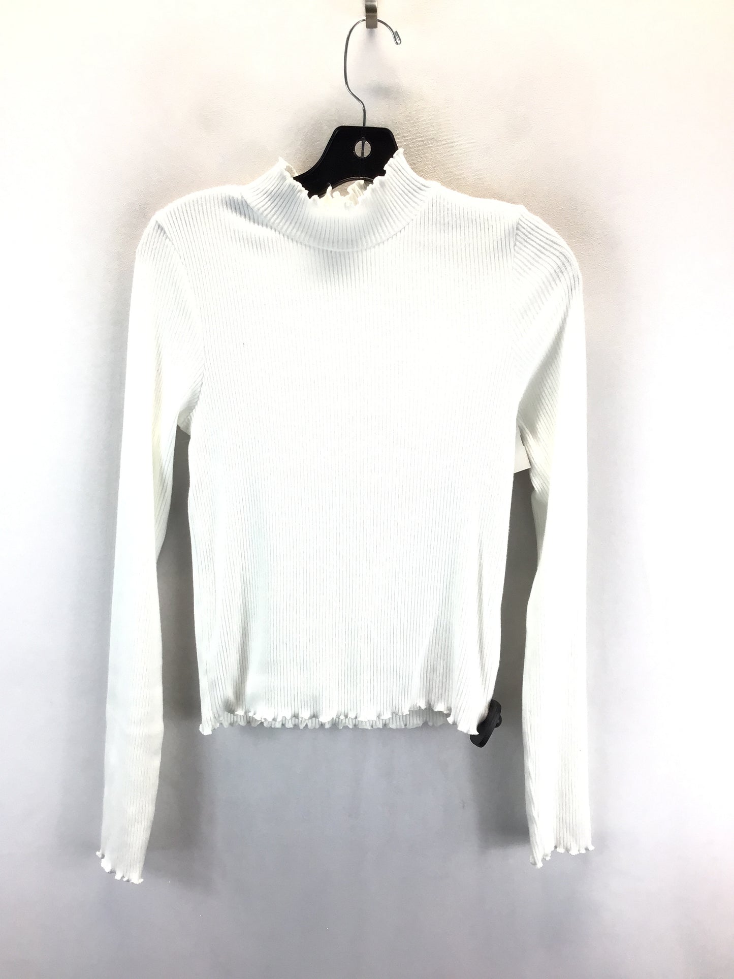 Top Long Sleeve Basic By American Eagle In White, Size: M