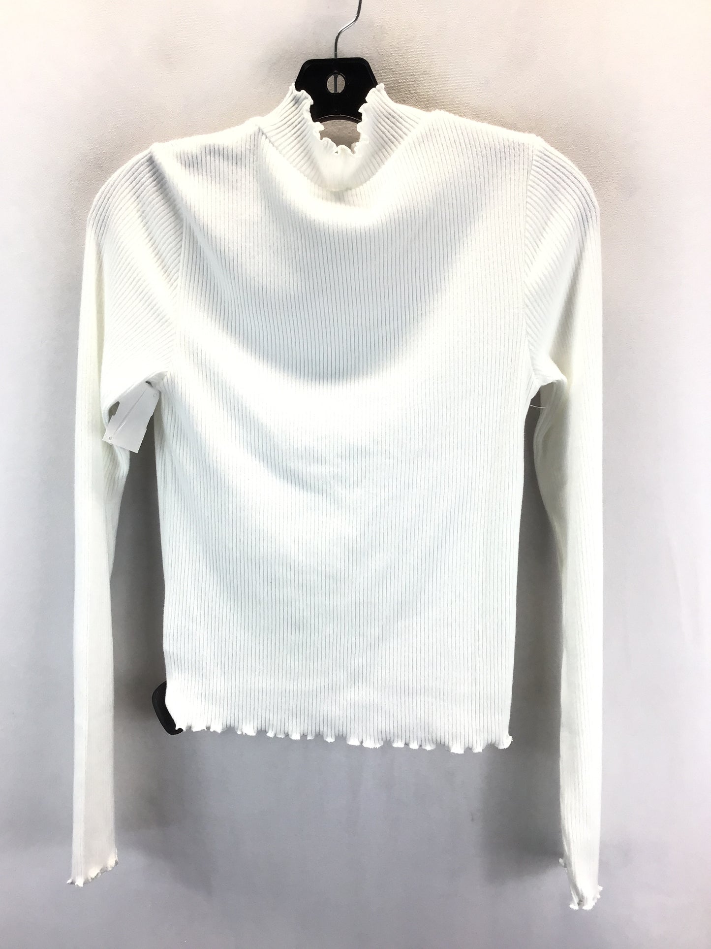 Top Long Sleeve Basic By American Eagle In White, Size: M