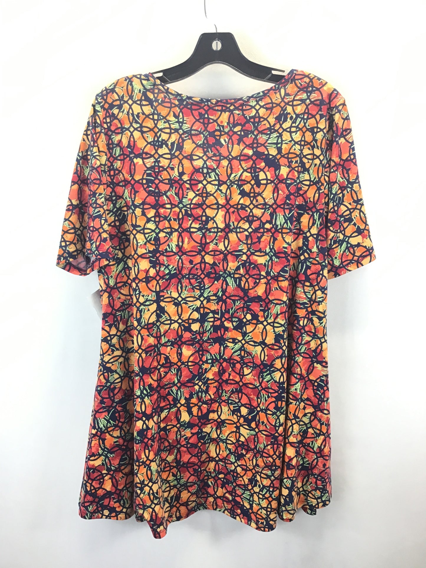 Top Short Sleeve By Lularoe In Blue & Orange, Size: L