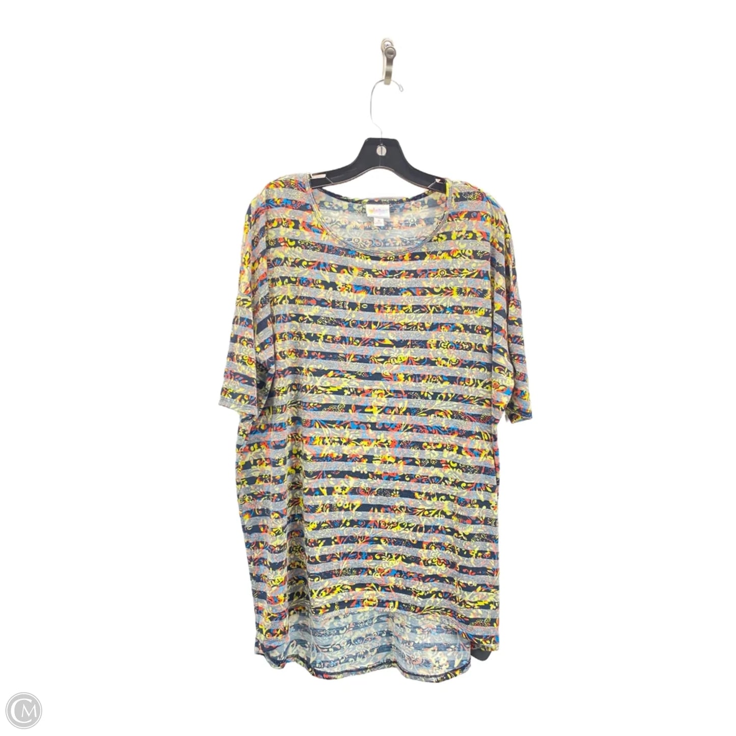 Top Short Sleeve By Lularoe In Multi-colored, Size: M