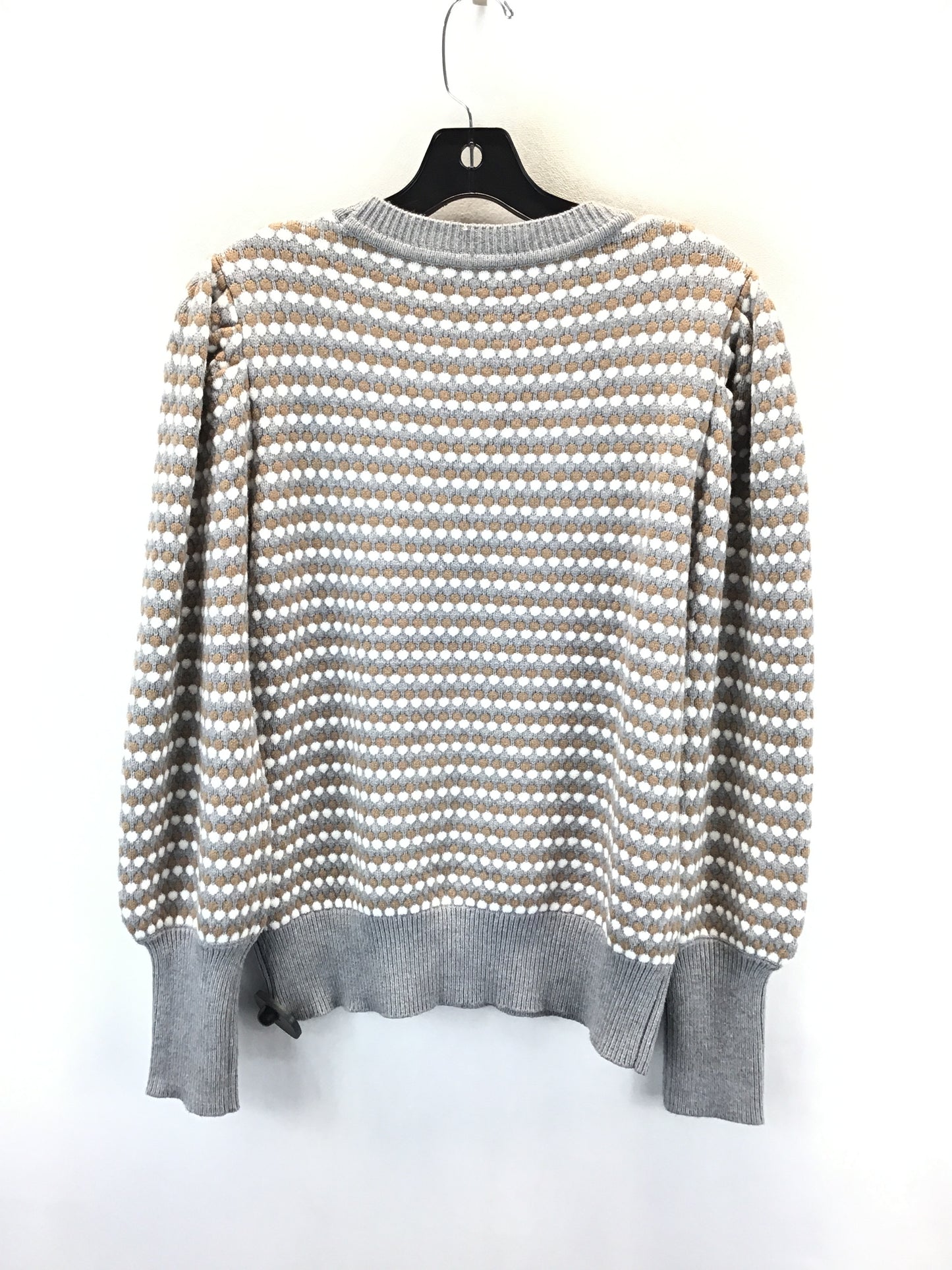 Sweater By Belldini In Grey & Tan, Size: L