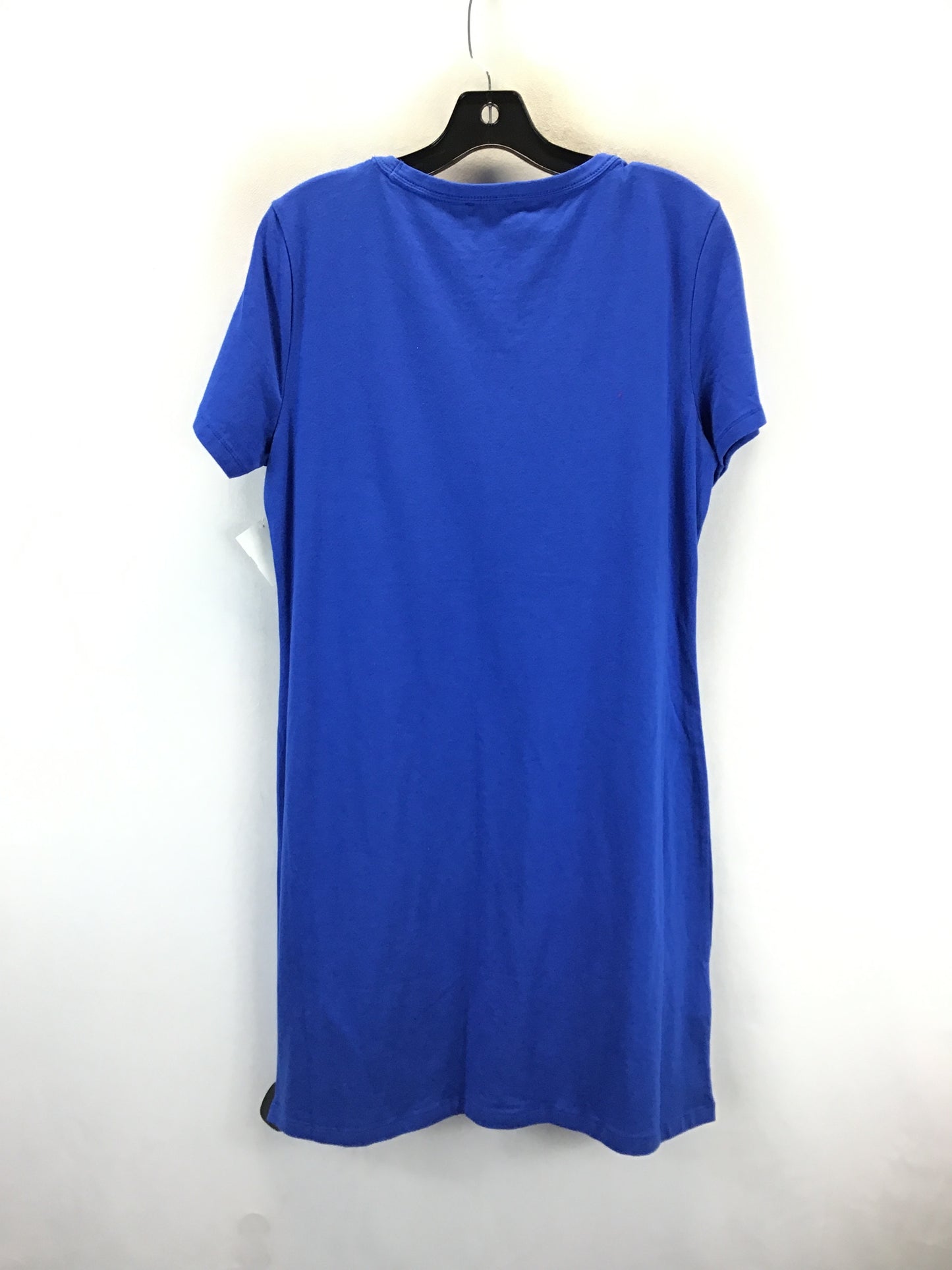 Dress Casual Short By Calvin Klein In Blue & Gold, Size: L