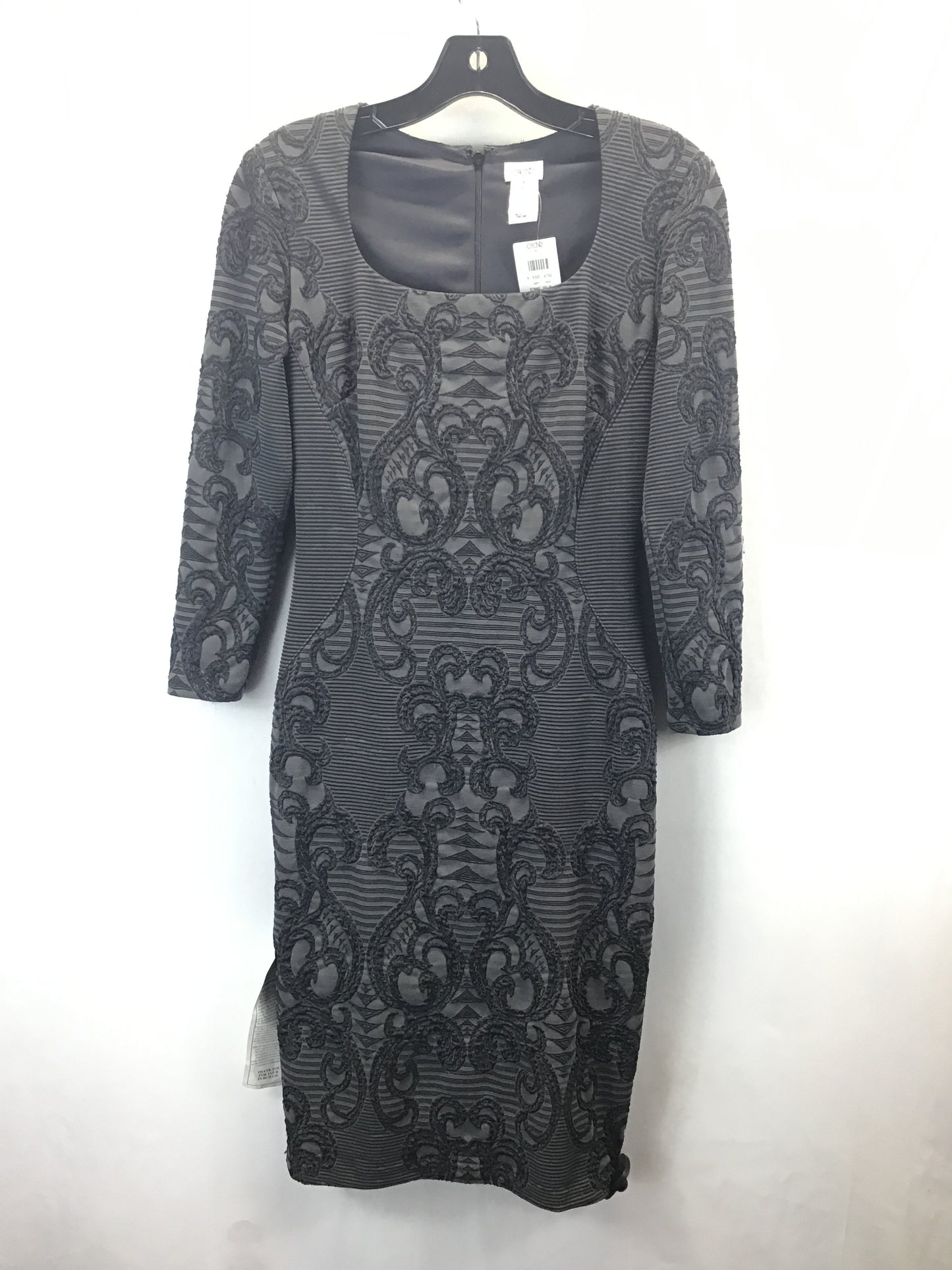 Dress Casual Midi By Cache In Grey, Size: S
