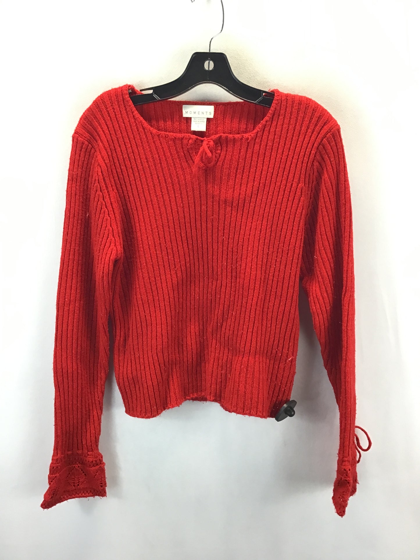 Sweater By Clothes Mentor In Red, Size: L