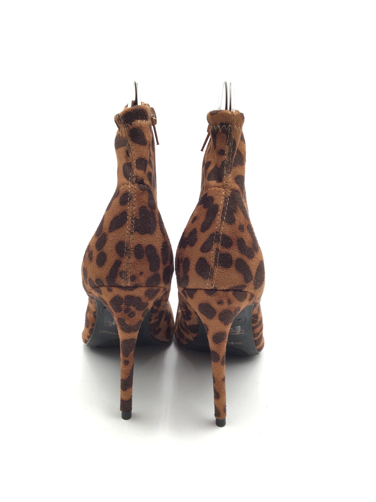 Boots Ankle Heels By Anne Michelle In Leopard Print, Size: 8