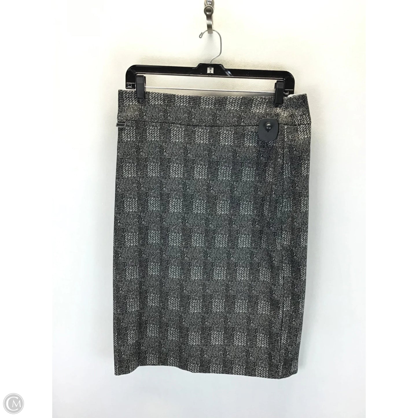 Skirt Midi By Soho Design Group In Black & Grey, Size: 10