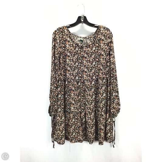 Top Long Sleeve By Wild Fable In Floral Print, Size: L