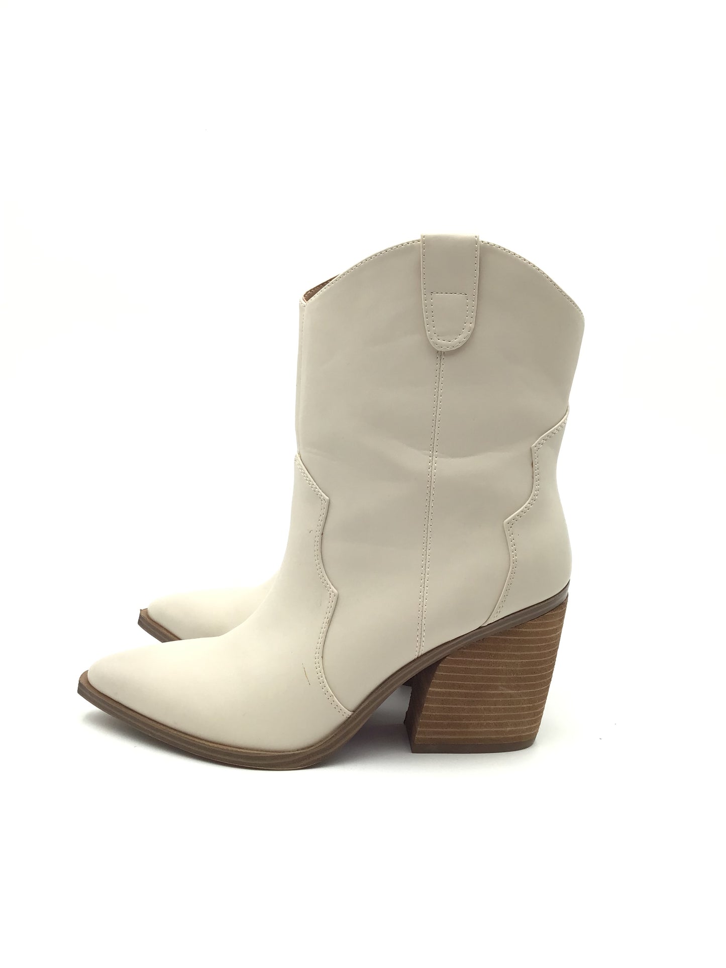 Boots Western By Steve Madden In Cream, Size: 11