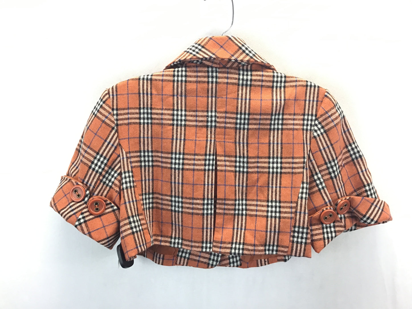 Blazer By Clothes Mentor In Plaid Pattern, Size: S