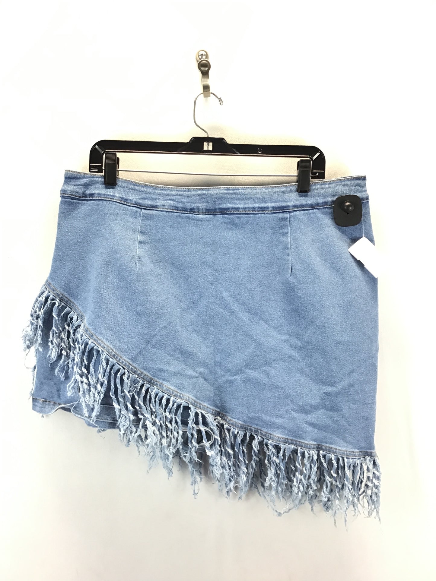 Skirt Mini & Short By Fashion Nova In Blue Denim, Size: 1x