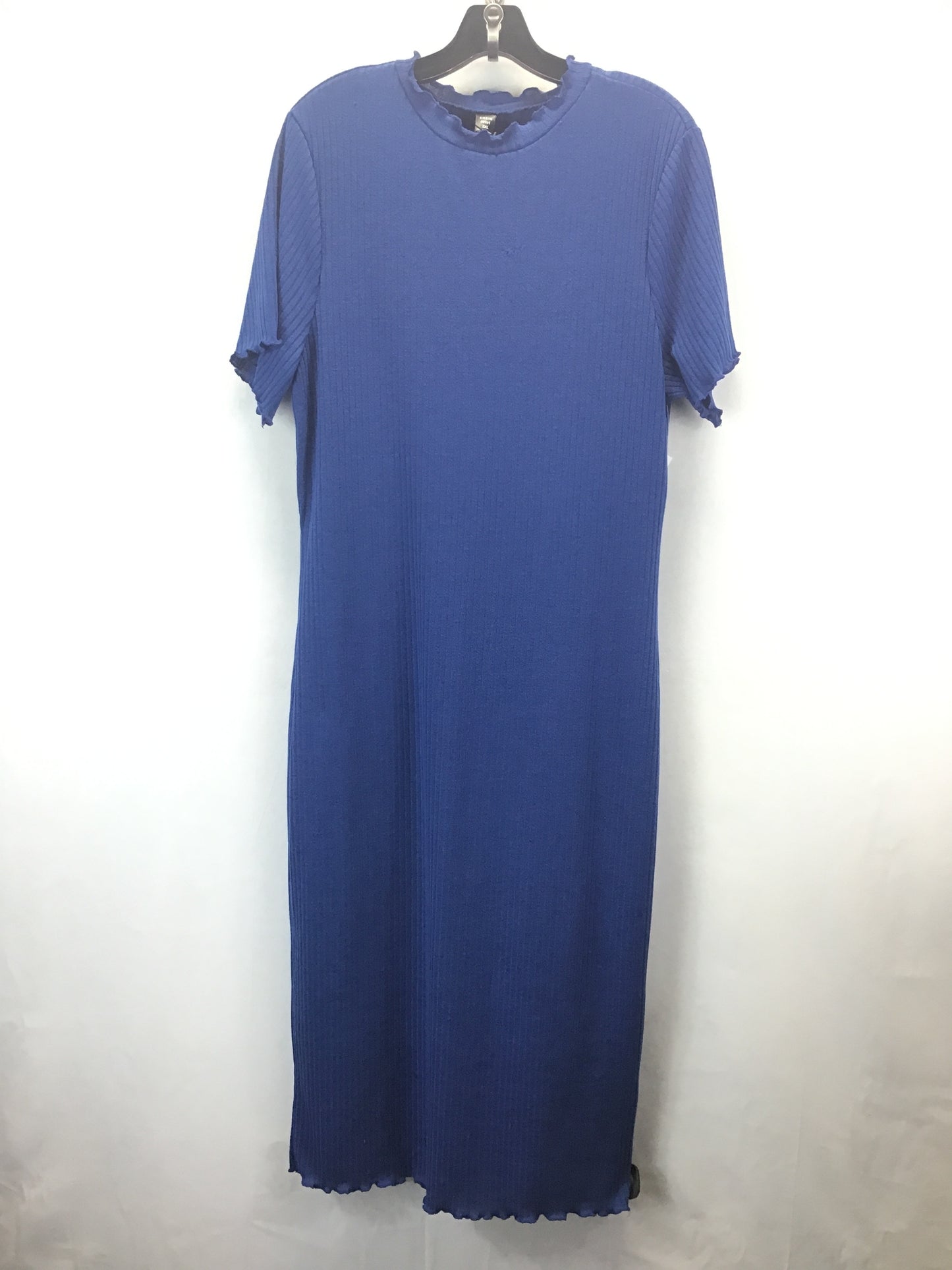 Dress Casual Midi By Shein In Blue, Size: 2x