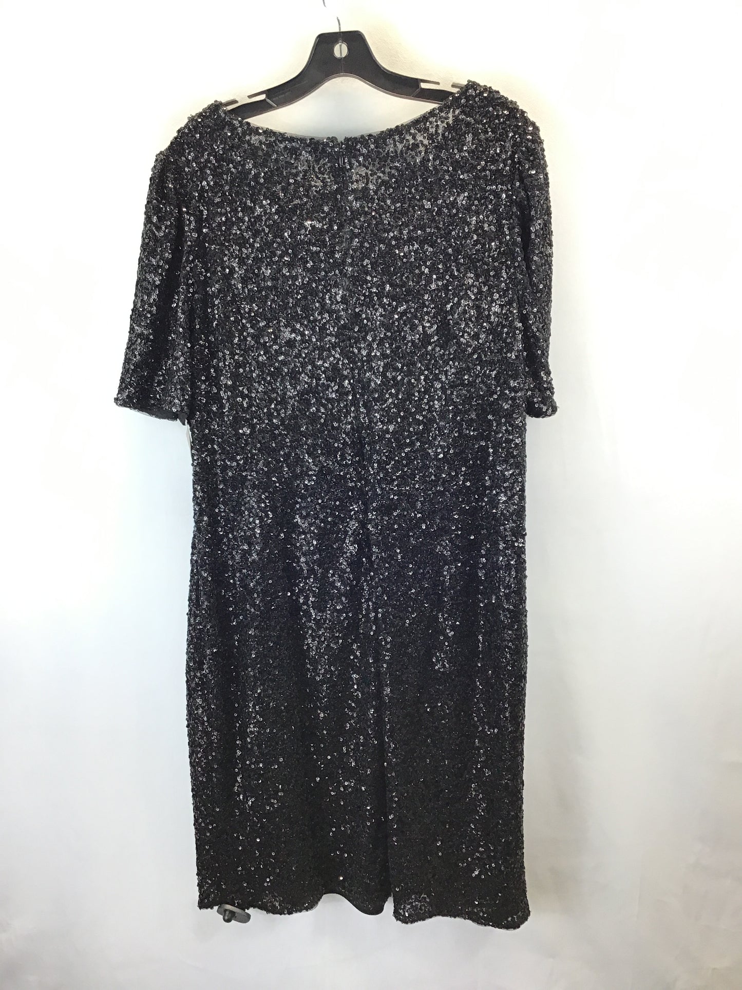 Dress Party Midi By Adrianna Papell In Black, Size: 1x