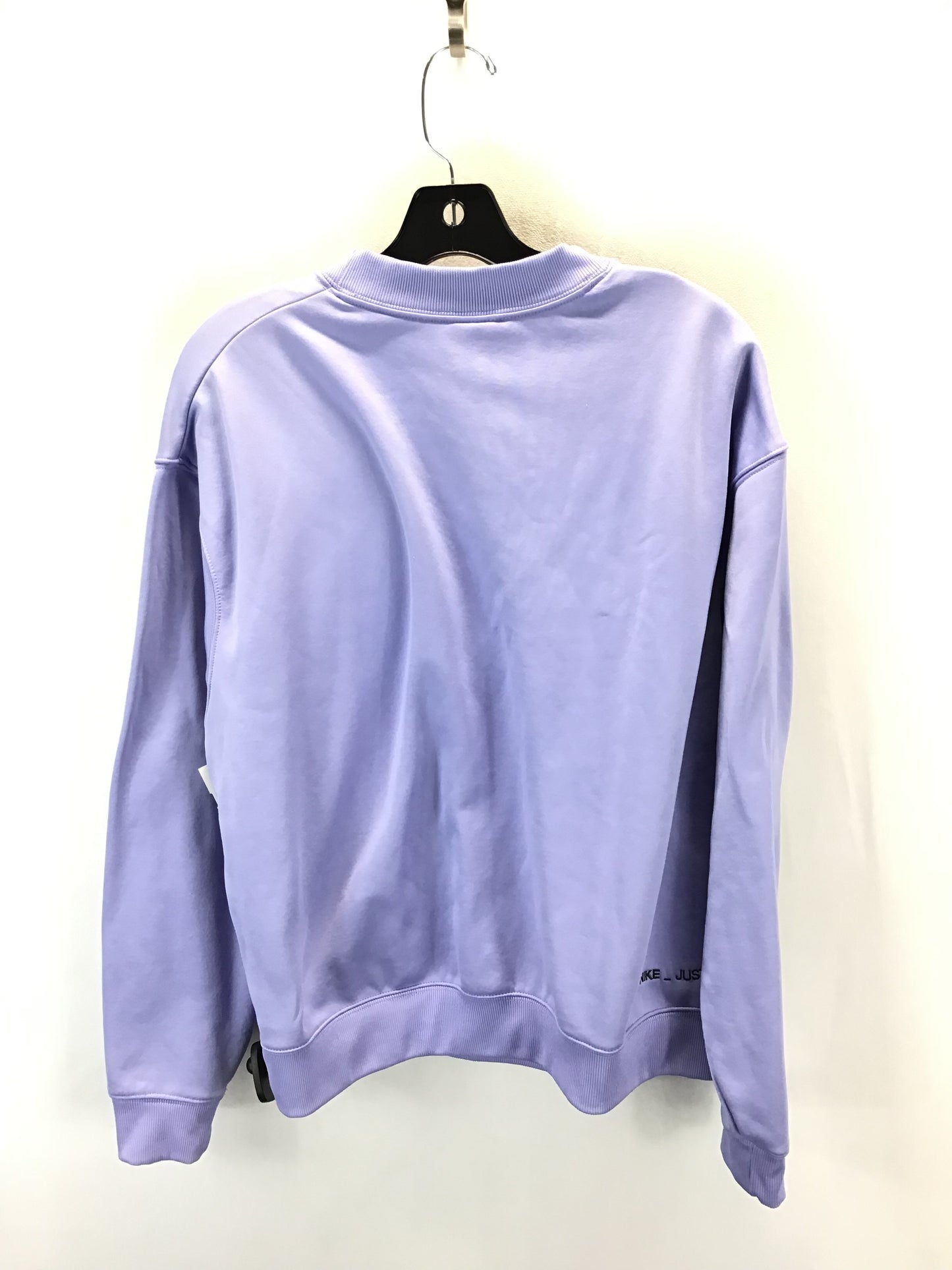 Athletic Sweatshirt Collar By Nike Apparel In Purple, Size: L