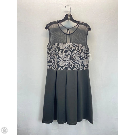 Dress Party Midi By Covington In Black & Silver, Size: 12