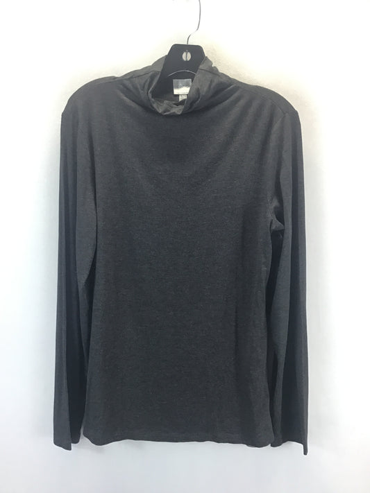 Top Long Sleeve Basic By Cupio In Grey, Size: Xl