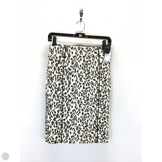 Skirt Midi By White House Black Market In Leopard Print, Size: 0