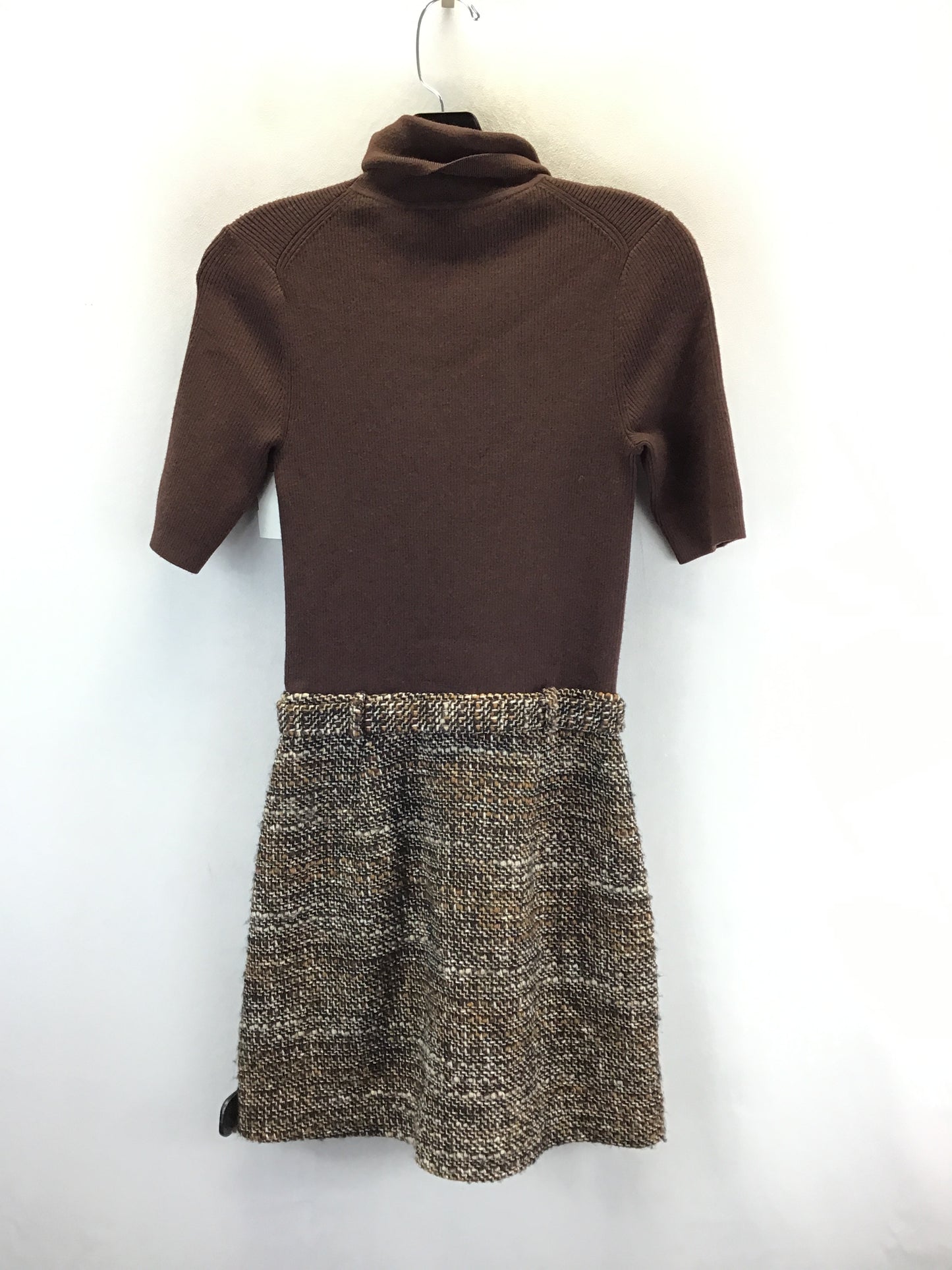 Dress Casual Midi By Theory In Brown & Cream, Size: Xs