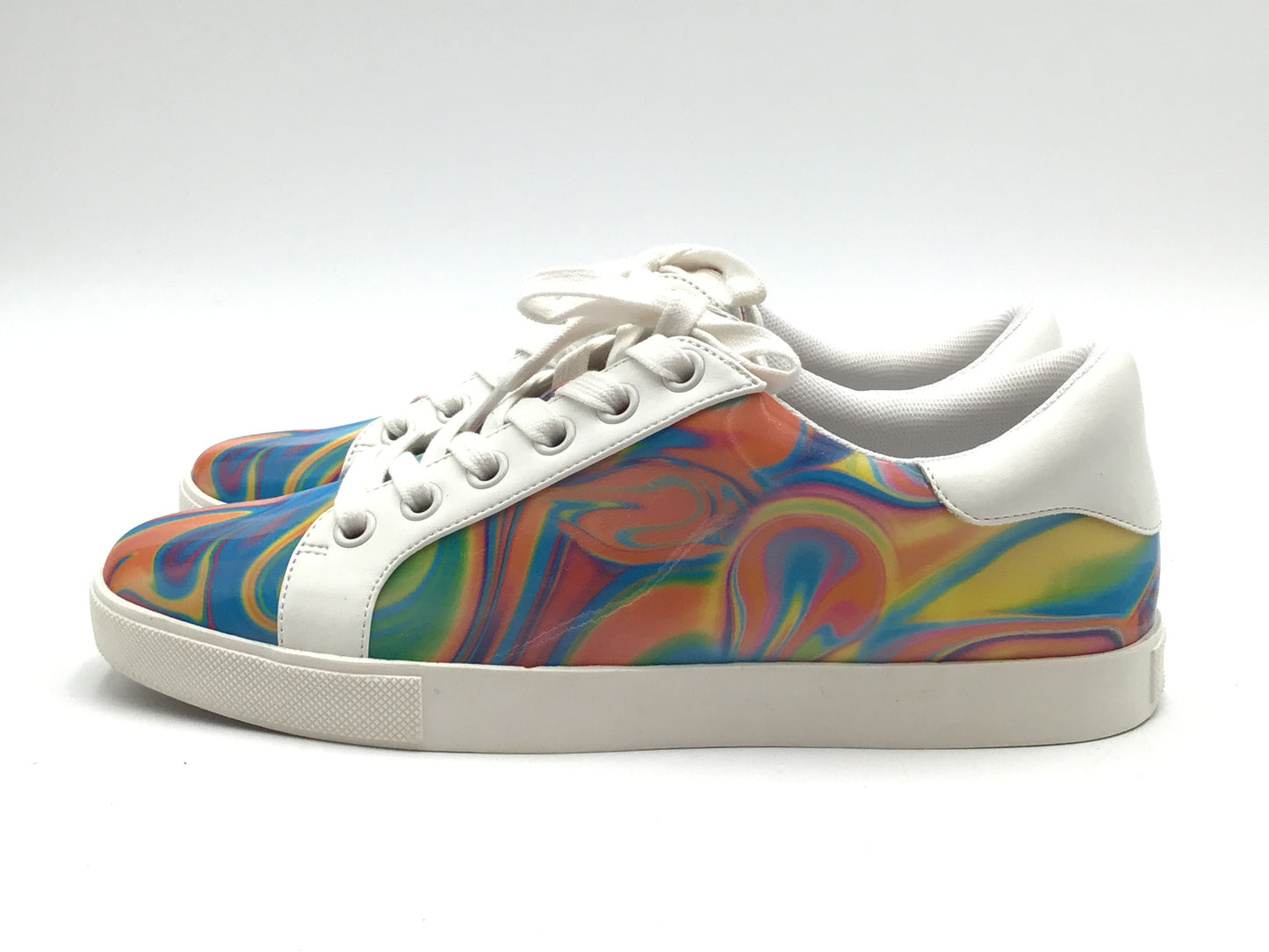 Shoes Sneakers By Clothes Mentor In Rainbow Print, Size: 9