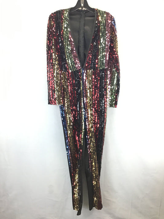 Jumpsuit By Clothes Mentor In Rainbow Print, Size: S