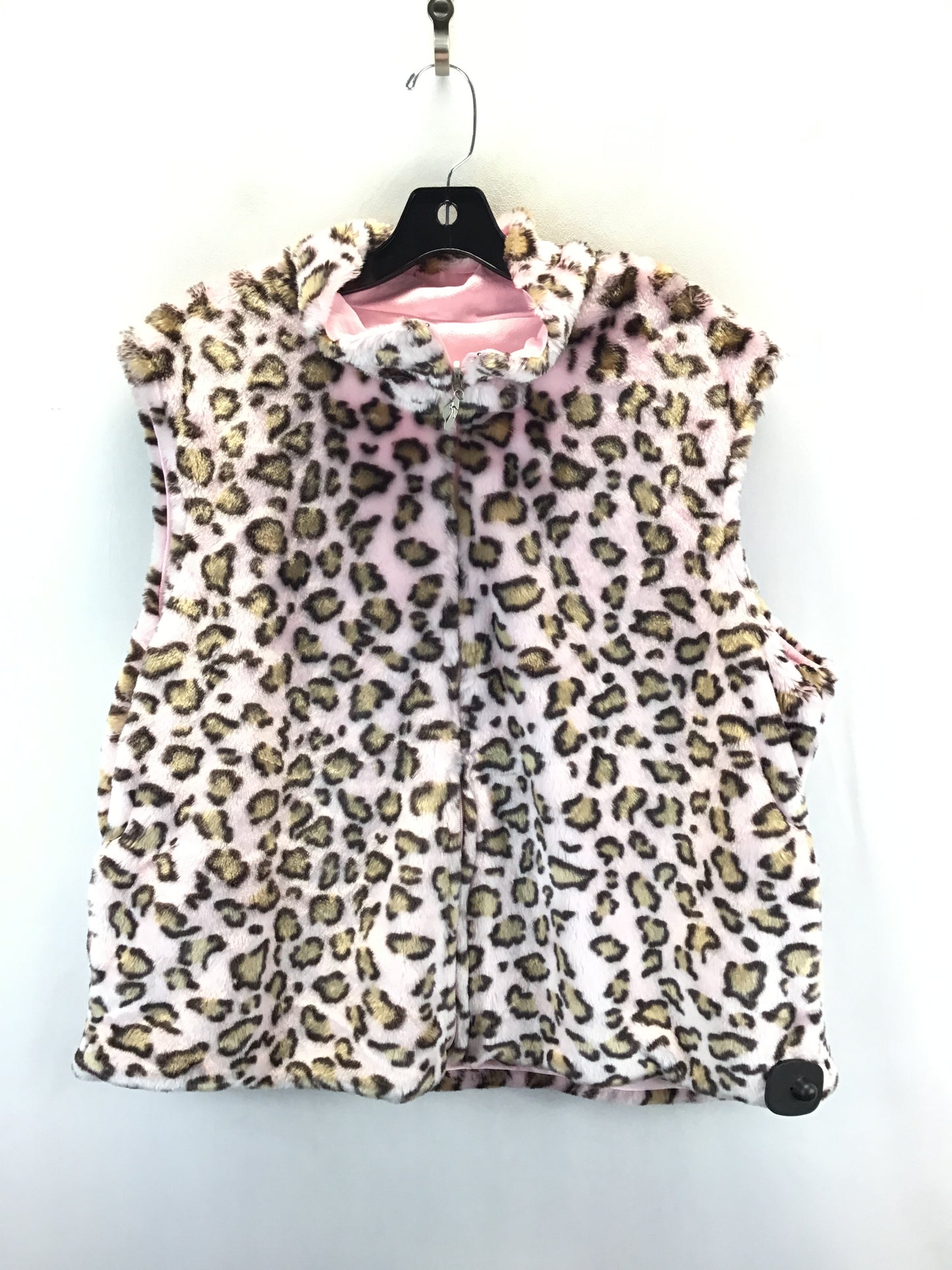 Vest Puffer & Quilted By Clothes Mentor In Leopard Print, Size: 2x