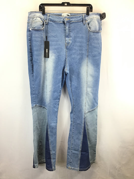 Jeans Straight By Fashion Nova In Blue Denim, Size: 20