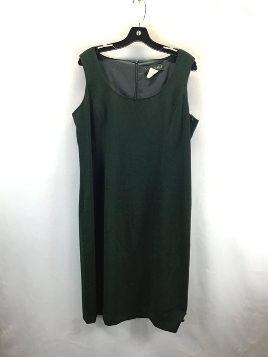 Dress Casual Midi By Clothes Mentor In Green, Size: Xl