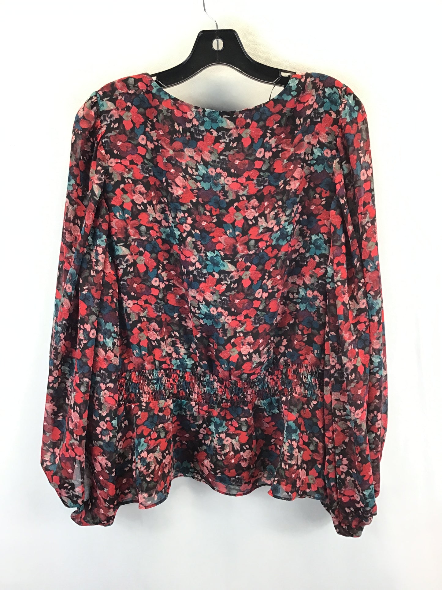 Top Long Sleeve By Vince Camuto In Floral Print, Size: Xl