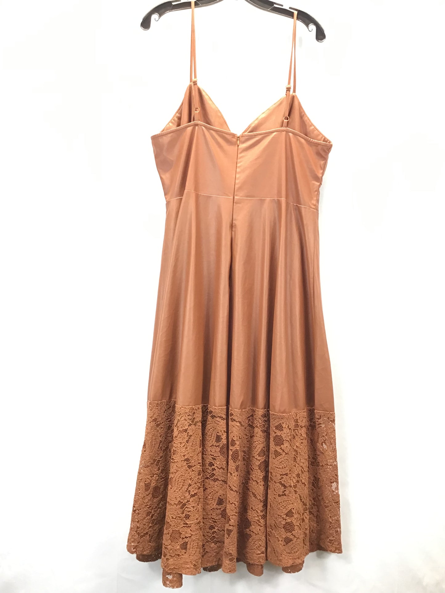 Dress Casual Midi By Shein In Brown, Size: 1x