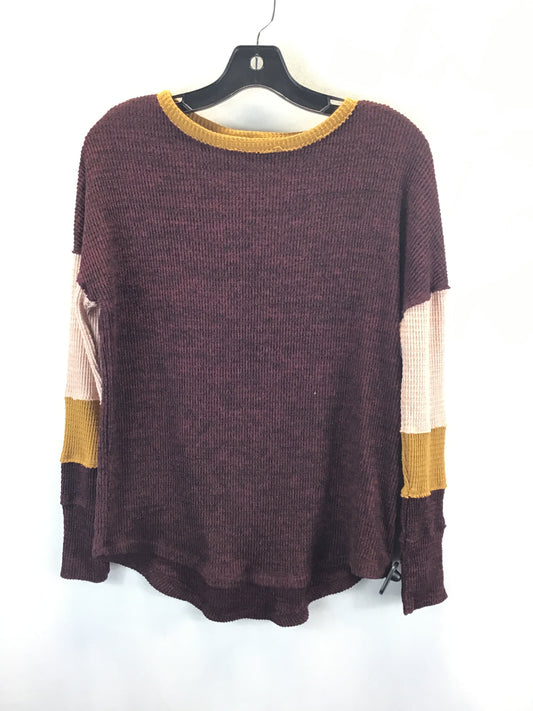 Sweater By So In Red & Yellow, Size: S