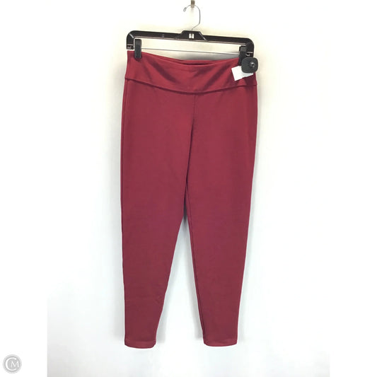 Pants Leggings By Clothes Mentor In Red, Size: M